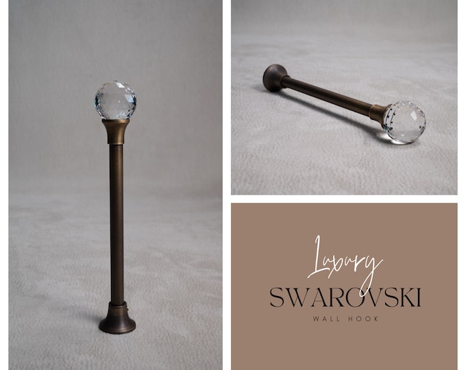 Swarovski pearl, Antique gold Metallic Curtain Tieback Hook Holders /18 cm height antique  Metallic hook Holdbacks gold antique