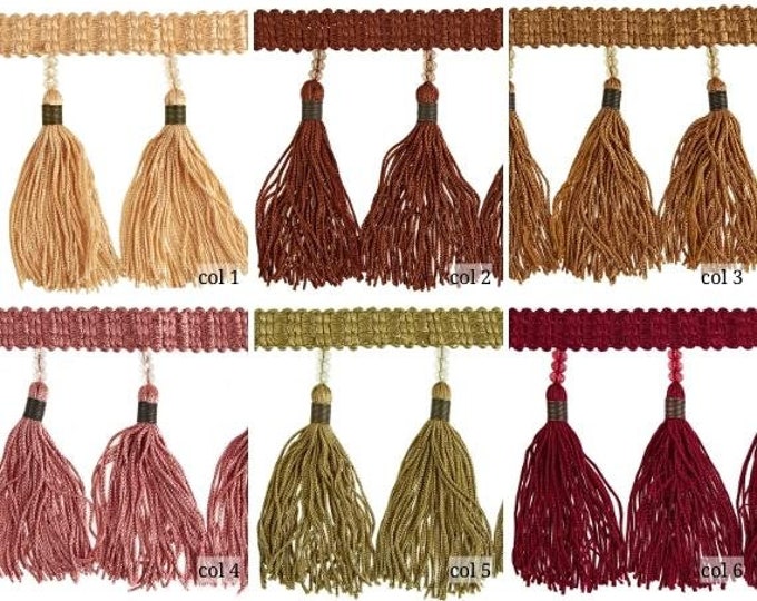 Tassel Fringe Trim with Wire|11 cm -4.33 inches Height Tassel Fringe Trim