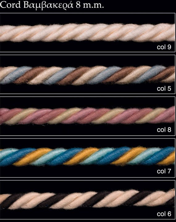FABRIC CORD DUSKY PINK TRIMMINGS 8MM WIDE GREAT QUALITY SOLD BY THE MTR