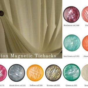 10 Colors Nacre Button Magnetic Curtains Tiebacks | Curtains Holdbacks Without Wire