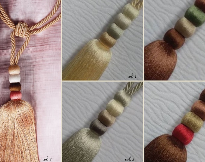 Large Tie Back Barrel Tassel Curtain Rope / knots Tiebacks Voile-drapes Holdback/5 colors