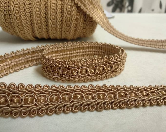 Antique Gold Braid Fringe Trims | 1.8 cm - 0.71 inches