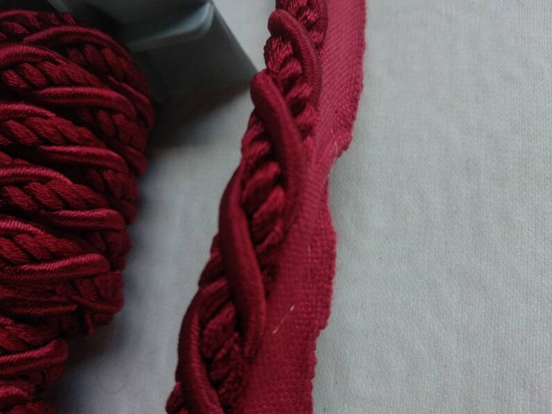 Red Cord With Lip9mm 0.36 Inches Flanged Piping - Etsy