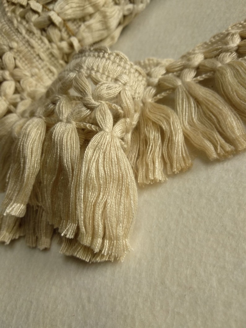 Light Beige Tassel Fringe Trim 8 Cm 3.15 Inches Trims Etsy