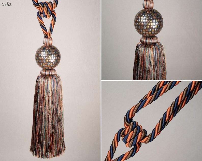 Picture Idea: Metallic Knot Curtain Tieback With Tassel
