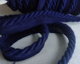 Cordon Passepoil Torsadé à Bride - 7 Mm De Large, Vendu Au Mètre, Blanc, Pour Coussins, Rideaux Et Décoration Intérieure