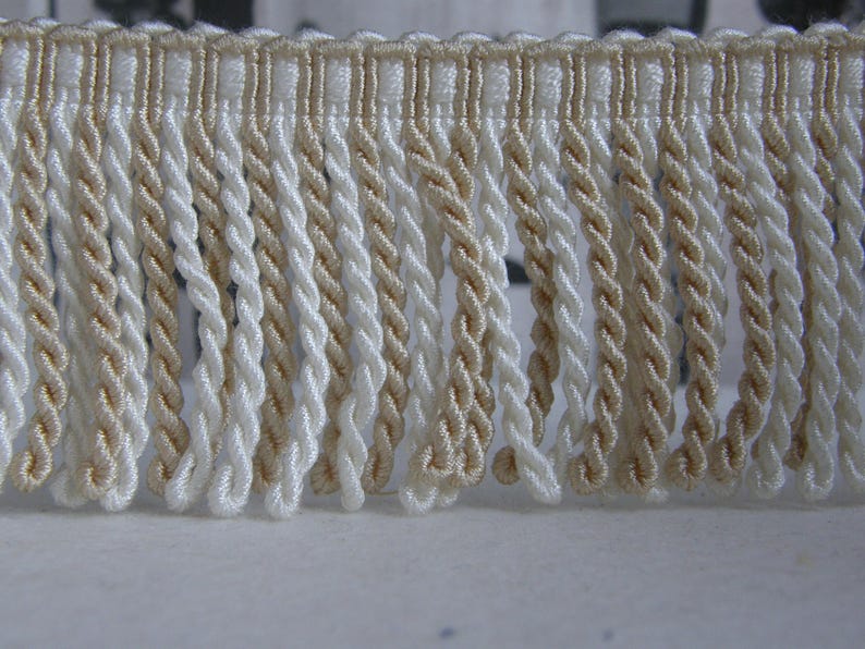 Bullion Fringe Trimupholstery Trimmingslight Yellow Ivory 7 Etsy UK