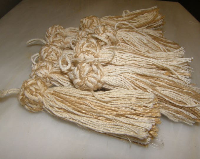 Cotton Linen Key Tassel Trims | 10cm-3.93 inches Height Tassel Trimmings