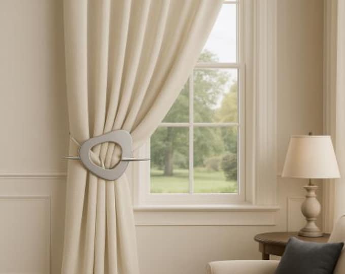 Triangle Buckle Metallic Drapes Holdbacks Modern Design/ Holdbacks for Curtains | 4 colors