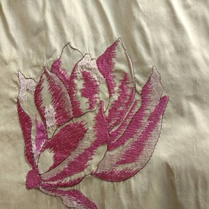 100% Silk Taffeta Curtains Embroidered Fabric| Height 140cm -55 inches