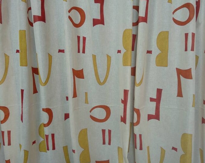 Letters Multicolor printed gauze curtain fabric/3 meter wide multicolor letters kids curtain fabric