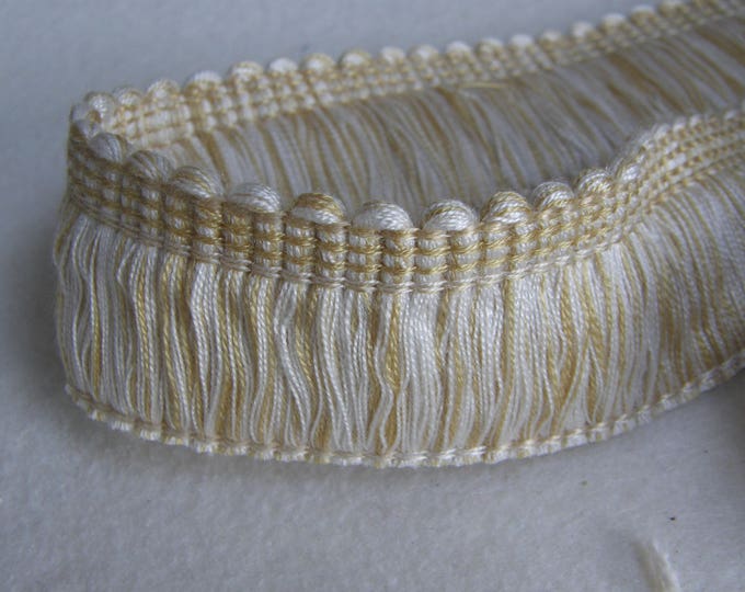 Ecru-Yellow Beige brush fringe trim/3.6cm width decoration brush fringe trimming