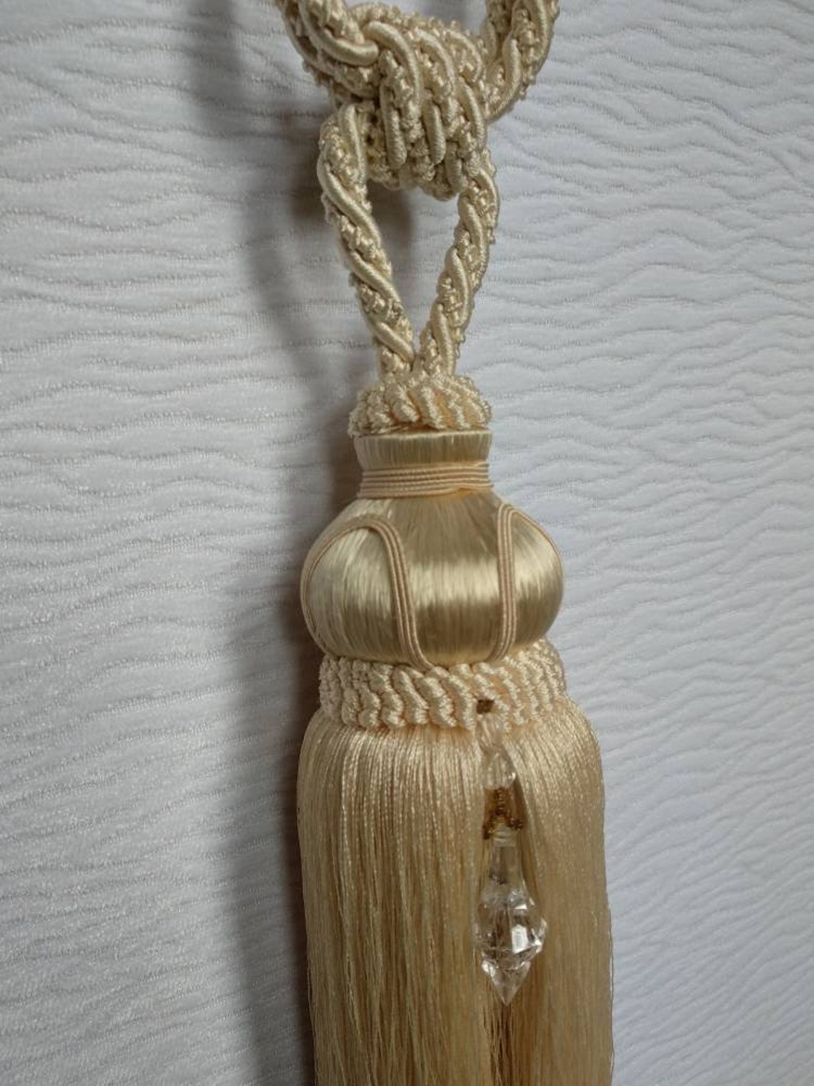 Ivory beige Tassel TiebacksCurtain tie backs.Modern Tassel Etsy