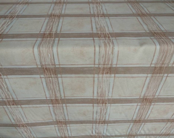Checks 100% cotton loneta printed decoration fabric|Double Height 280cm/110inches