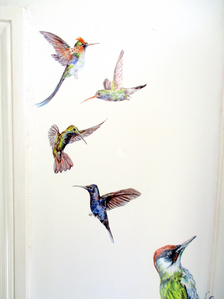 Hummingbird Wall Stickers Humming Bird Wall Decals Gift for Etsy Canada