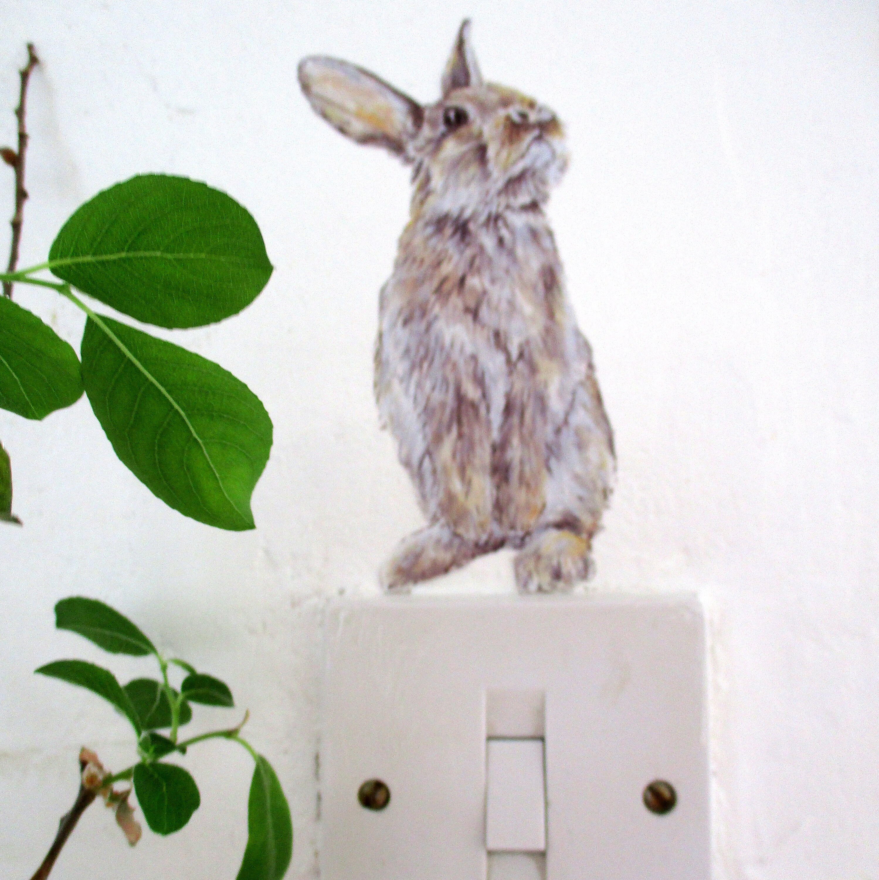 AHANDMAKER 6Pcs Cute Rabbit Light Switch Stickers, 7x7...