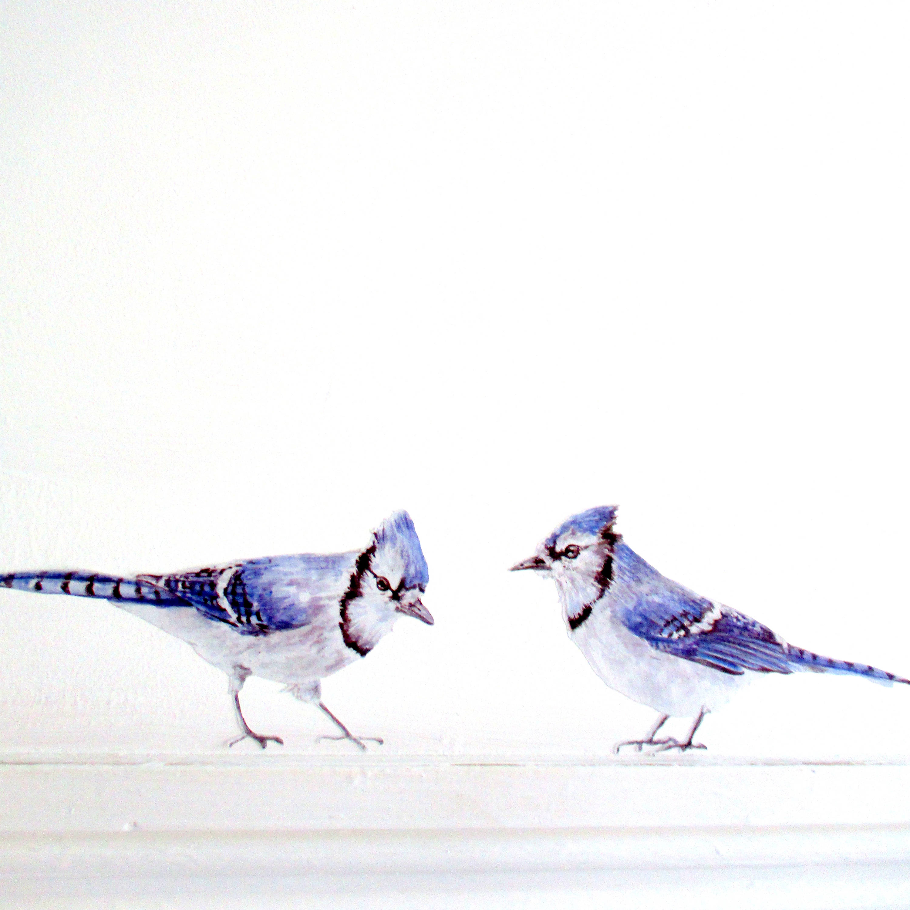 Cute Baby Blue Jay Nursery Art · Creative Fabrica