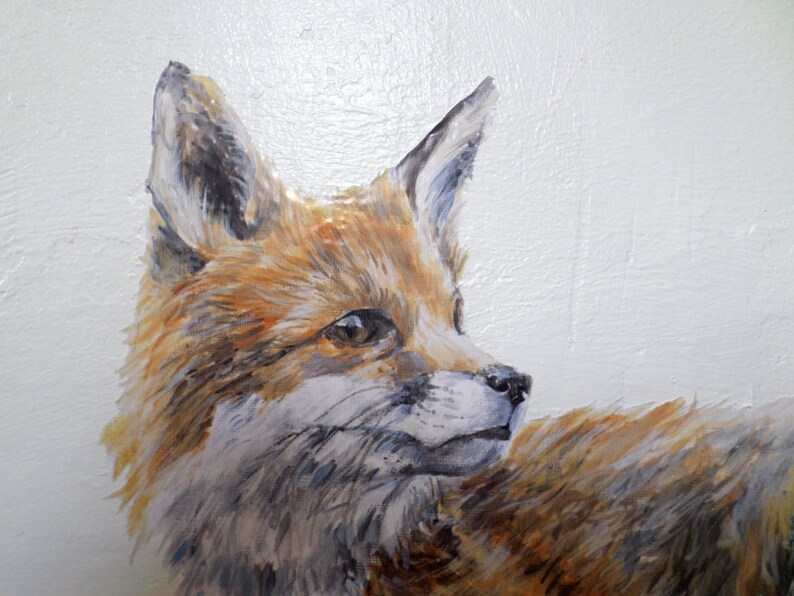Fox wall sticker fox decor red fox wall decal fox wall art Etsy
