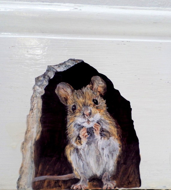 Wall Sticker Mouse Hole Mouse Hole Wall Decal College Dorm Etsy