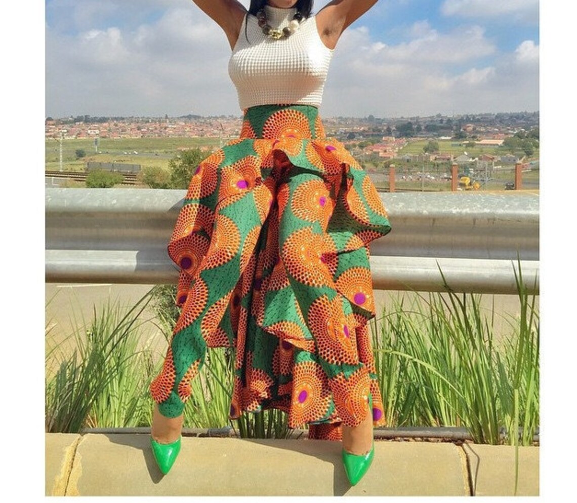 Ankara Peplum Trousers | Etsy UK