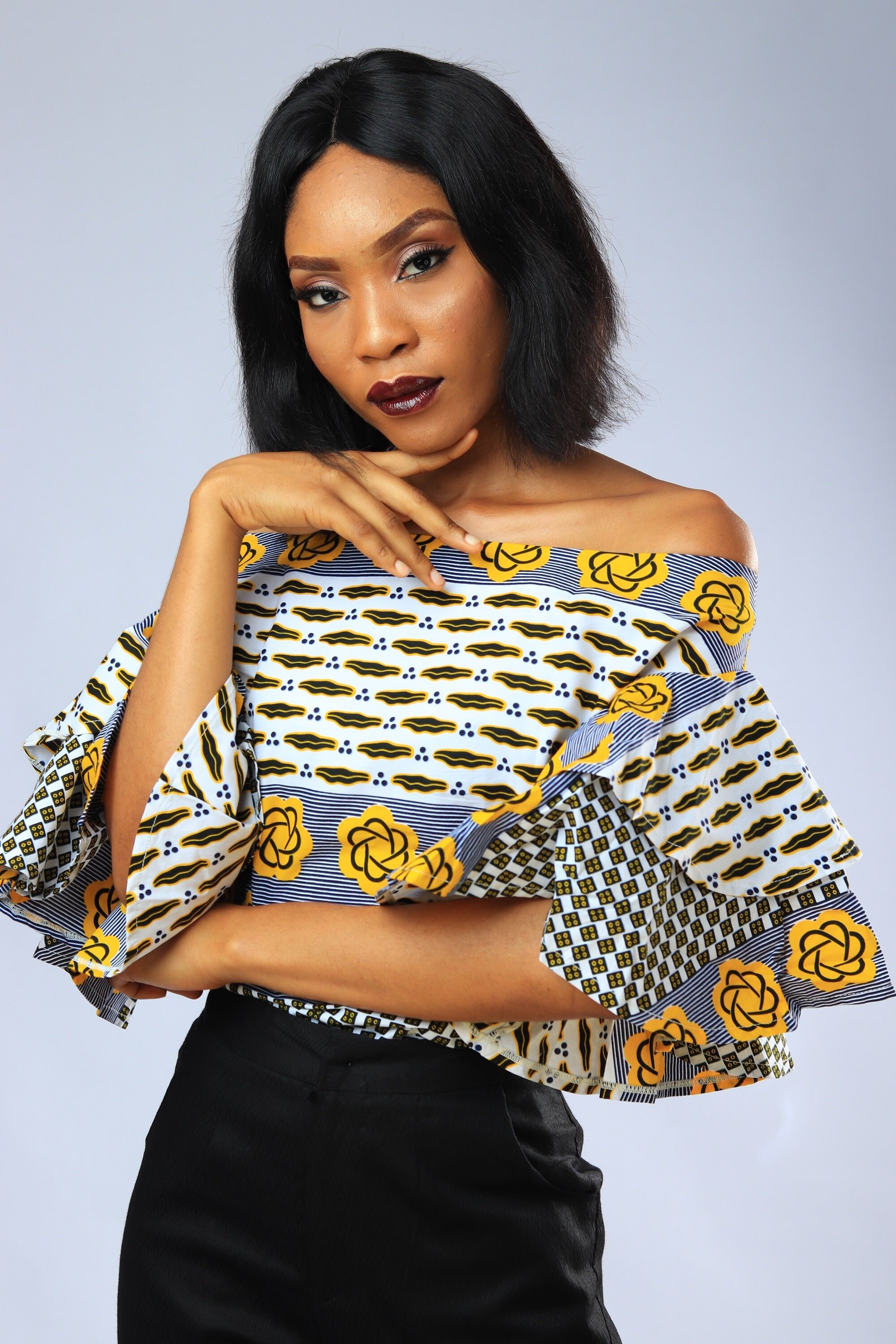 ankara flare tops