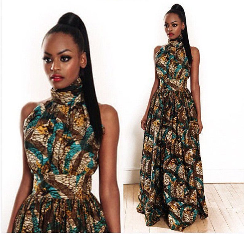 round neck ankara styles