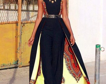 Combo African Jumpsuit