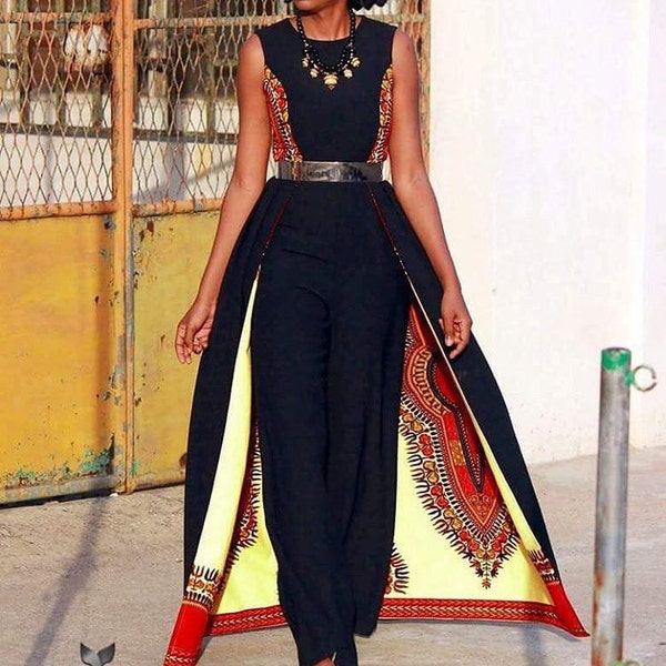 Combo African Jumpsuit