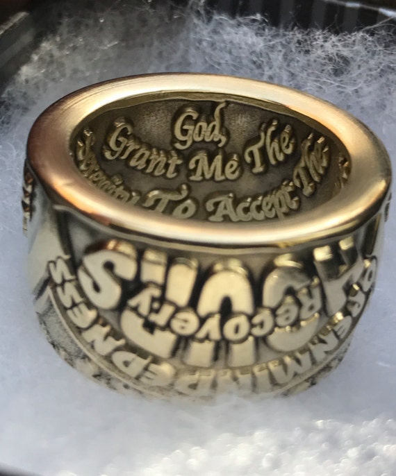24 Hour Sunlight of the Spirit of God ~ Serenity Prayer Recovery Ring