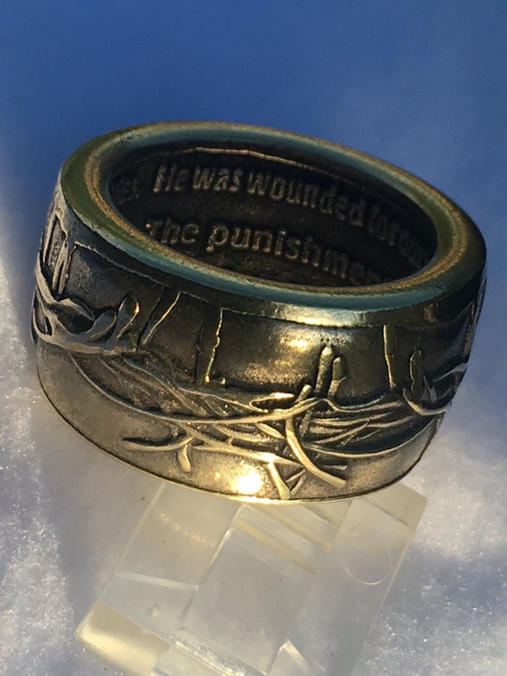 Crown of Thorns ; Isaiah 53:5 Recovery Ring
