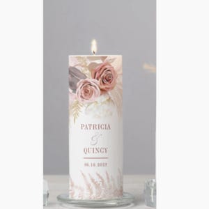 Wedding Pillar Candle