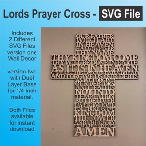 Może przedstawiać: Drewniany krzyż z wygrawerowaną modlitwą Ojcze Nasz. Krzyż jest jasnobrązowy, a tekst ciemnobrązowy. Tekst brzmi: "Ojcze nasz, który jesteś w niebie, święć się imię Twoje. Przyjdź królestwo Twoje. Bądź wola Twoja, jako w niebie, tak i na ziemi. Chleba naszego powszedniego daj nam dzisiaj. I odpuść nam winy nasze, jak i my odpuszczamy naszym winowajcom. I nie wódź nas na pokuszenie, ale zbaw nas od złego. Amen."