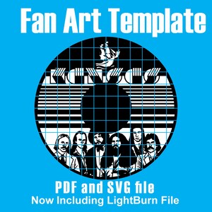 Kansas Band Vinyl Record SVG Template: Laser Cut, Cricut (Digital Download)
