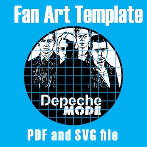 Depeche Mode - Vinyl Cutout Template