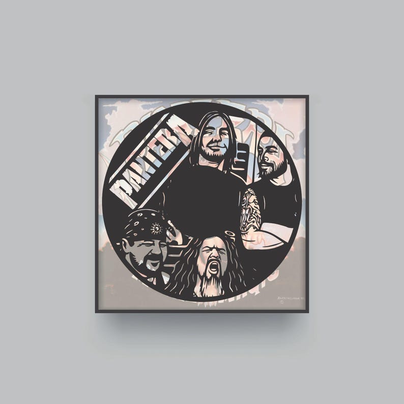 Pantera - Vinyl Cutout Template - Etsy