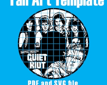 Quiet Riot Vinyl Record SVG: Laser Cut/Cricut Template (Digital Download