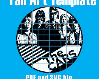 The Cars Vinyl Record Style SVG File: Rock Band Laser Cut Design (Digital Download