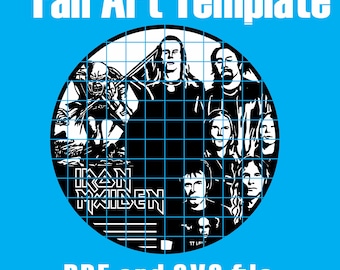 Iron Maiden Vinyl Record SVG: Laser Cut Template, Cricut Decal (Digital Download)