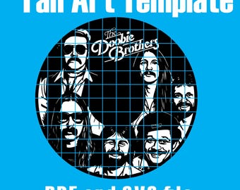 Doobie Brothers Fan Art - Vinyl Record Cutout Template