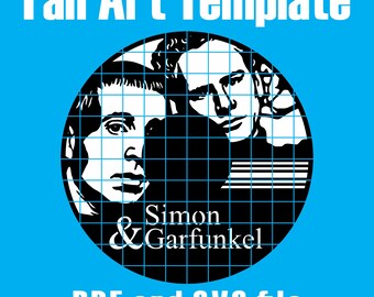 Simon and Garfunkel - Vinyl Cutout Template