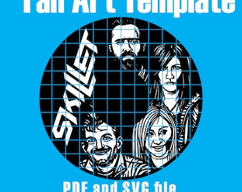 Skillet Vinyl Record SVG: Laser Cut Template, Cricut Decal (Digital Download)