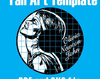 Olivia Newton John - Vinyl Cutout Template