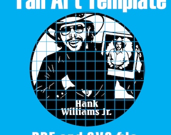 Hank Williams Jr - Vinyl Cutout Template