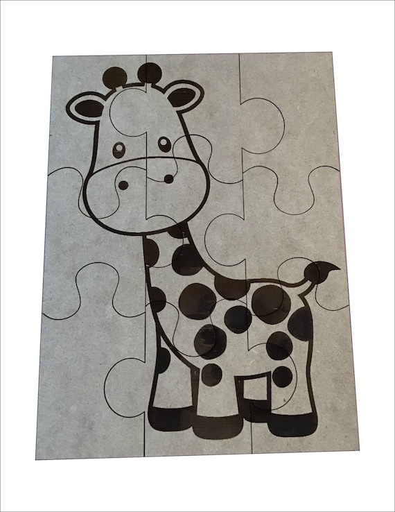 Piece Puzzle Template Instant Download SVG File