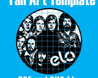 Electric Light Orchestra (ELO) - Vinyl Cutout Template