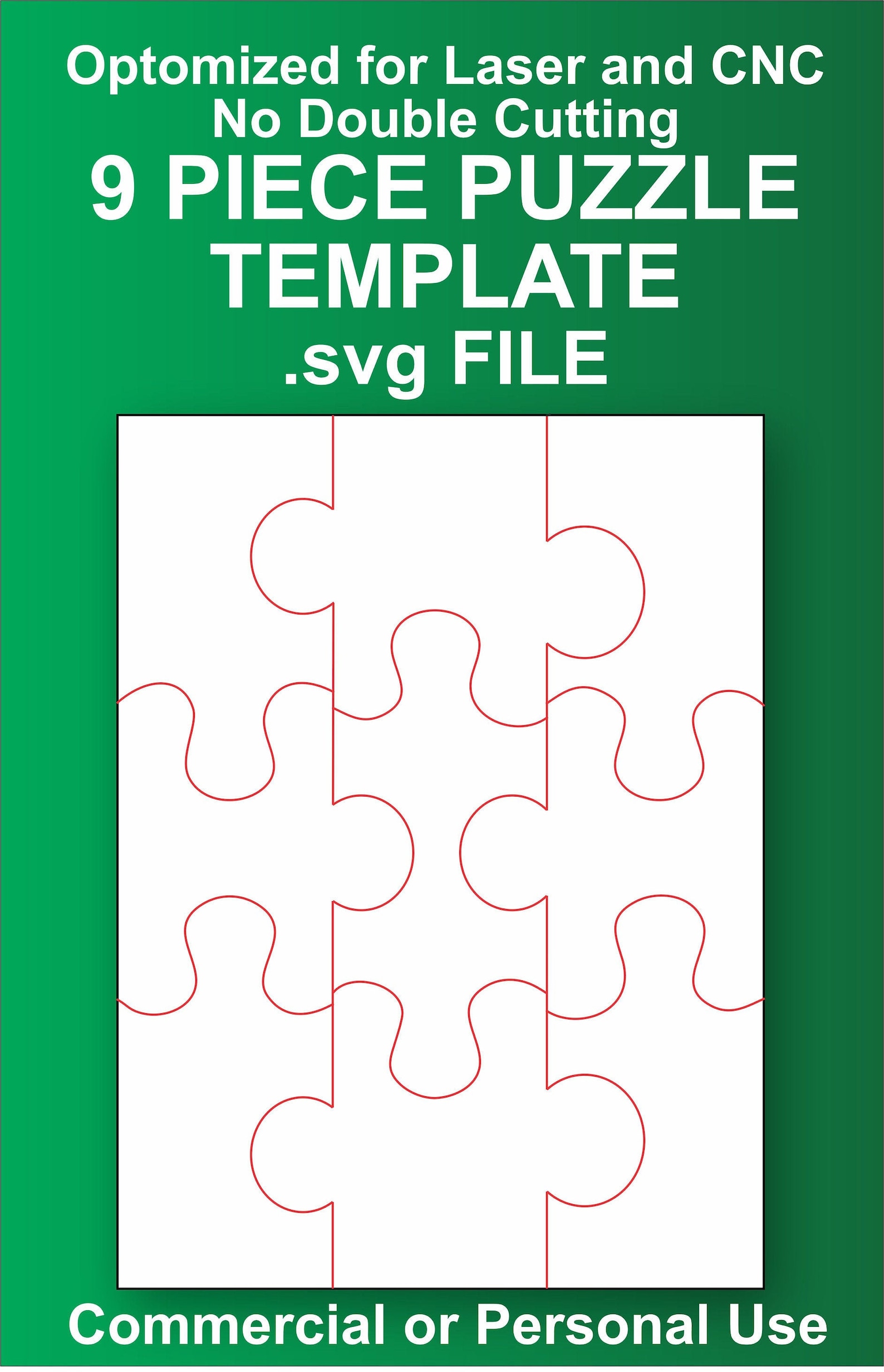 9 Piece Puzzle Template 9 Piece Puzzle Template