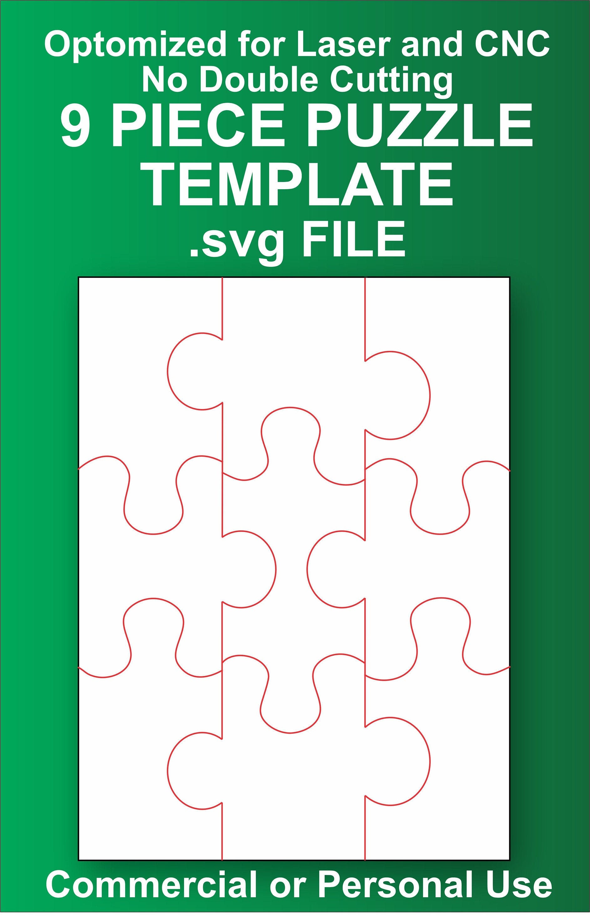 9 Puzzle Piece Template 9 Puzzle Piece Template