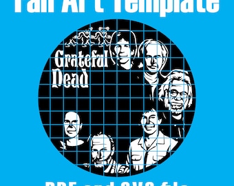 Grateful Dead - Vinyl Cutout Template