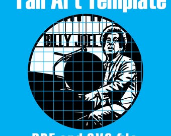 Billy Joel Fan Art - Vinyl Cutout Template