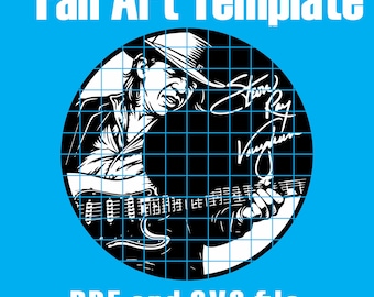 Stevie Ray Vaughn - Vinyl Cutout Template